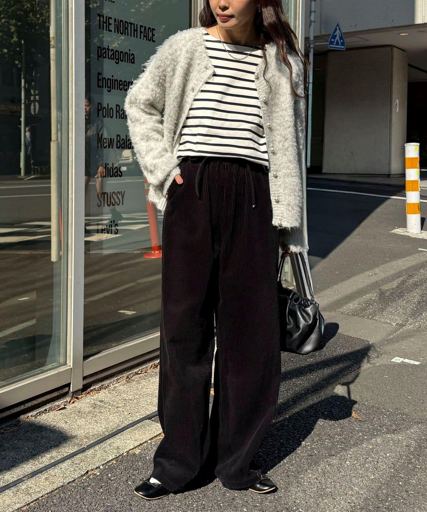 燈芯絨寬鬆休閒褲