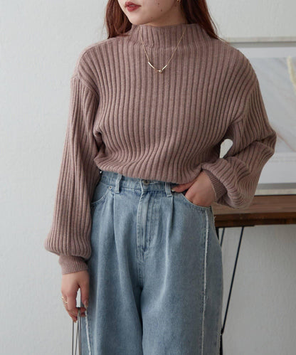 【RMAF】高領羅紋針織衫