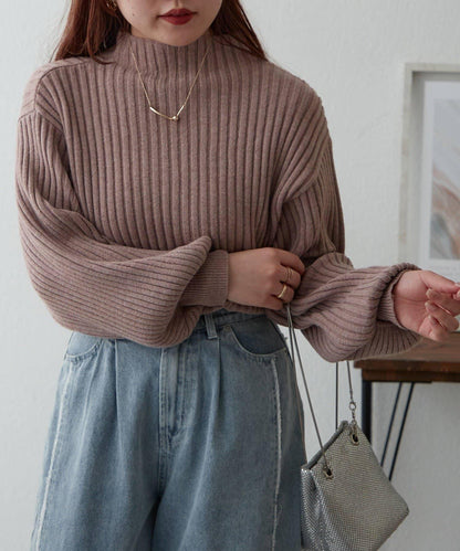 【RMAF】高領羅紋針織衫