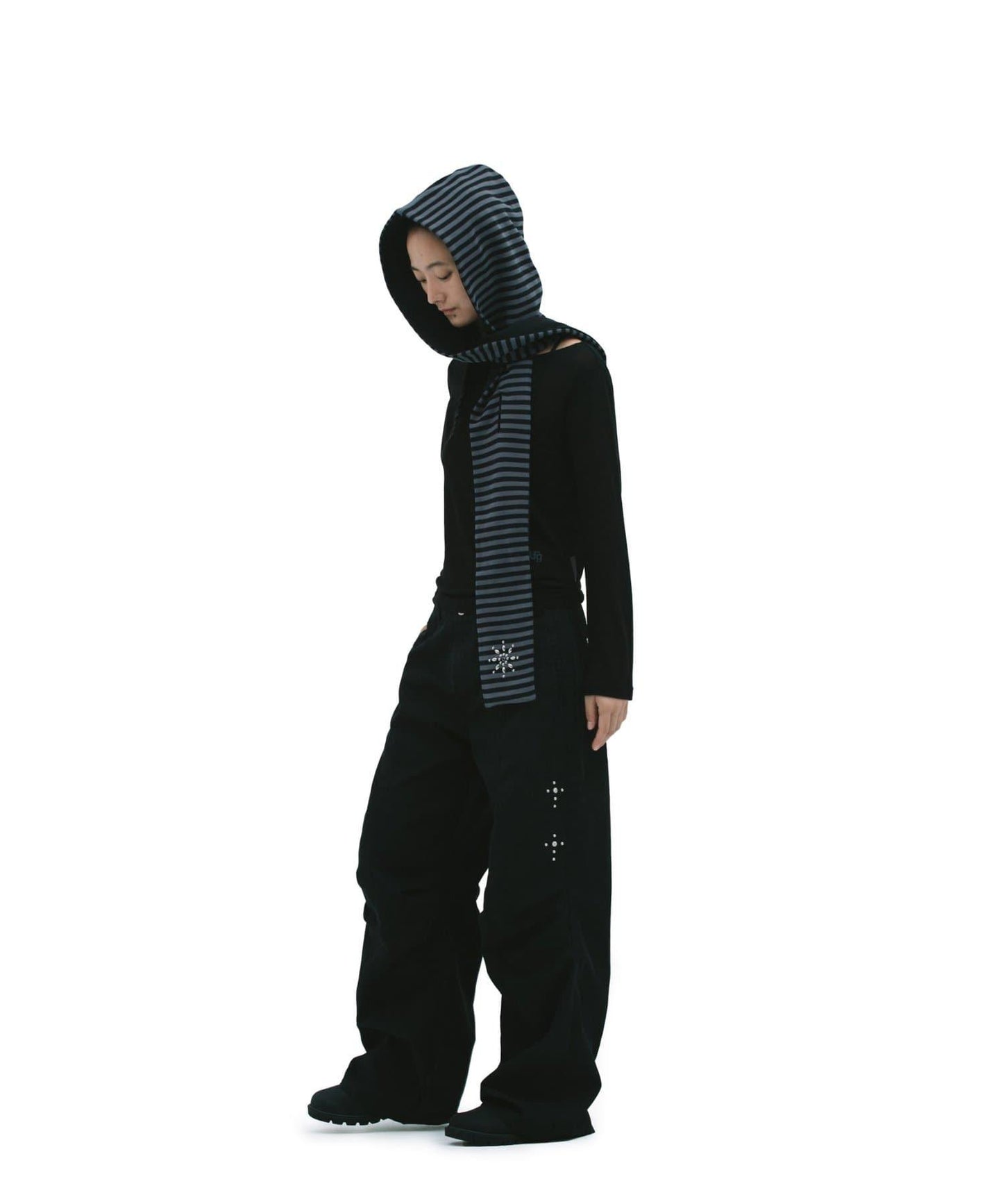 【DEFGARMENTS】鉚釘工裝降落傘褲