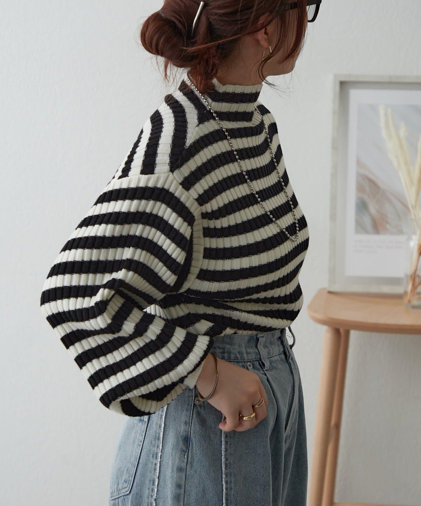 【RMAF】高領羅紋針織衫