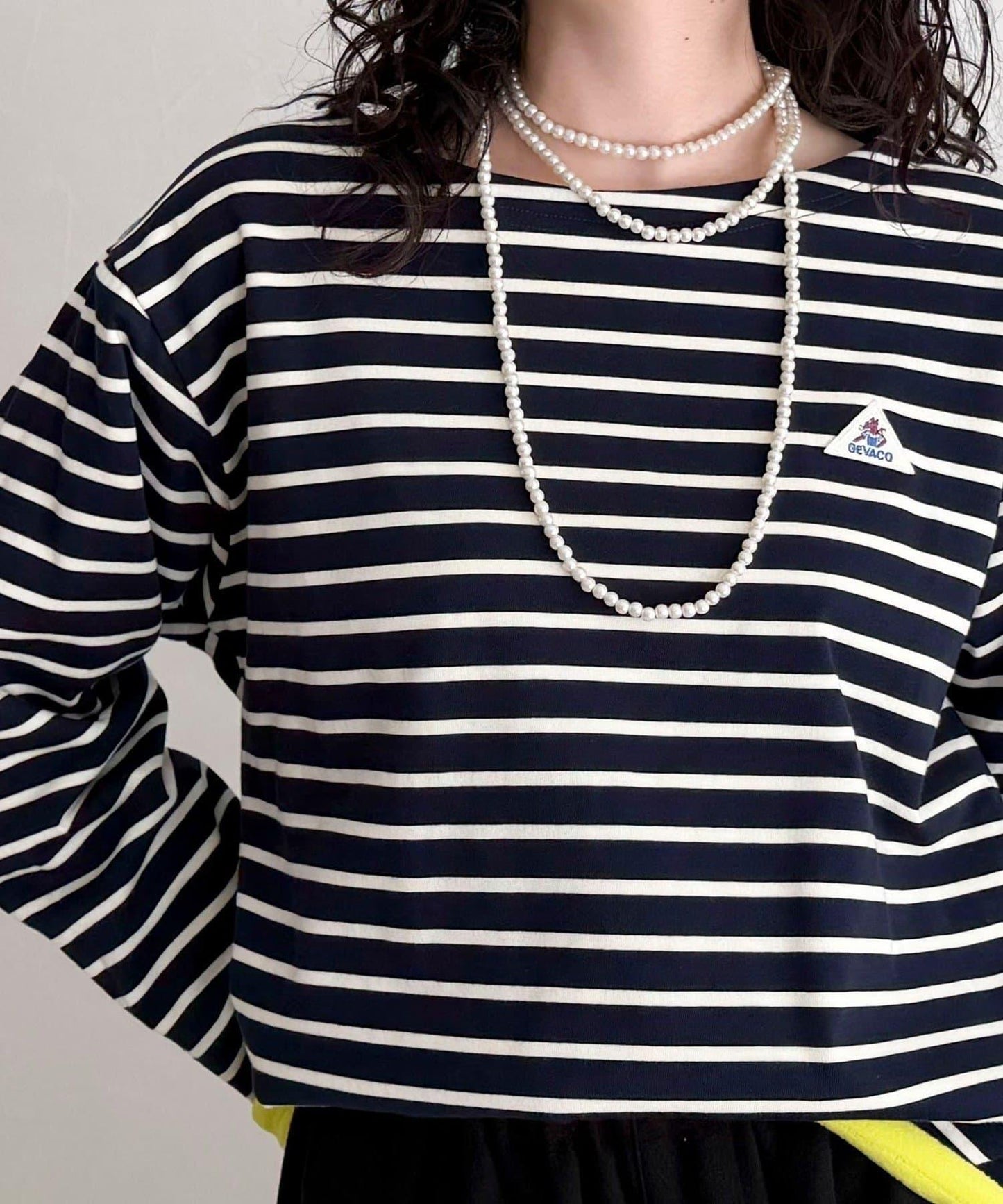 【2WAY款式】【GEVACO】內裡抓絨船領T恤