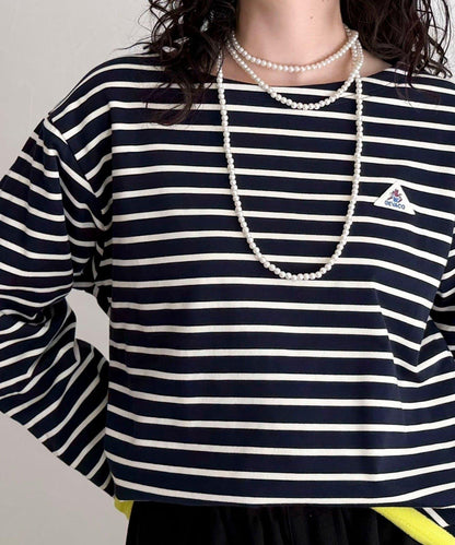 【2WAY款式】【GEVACO】內裡抓絨船領T恤