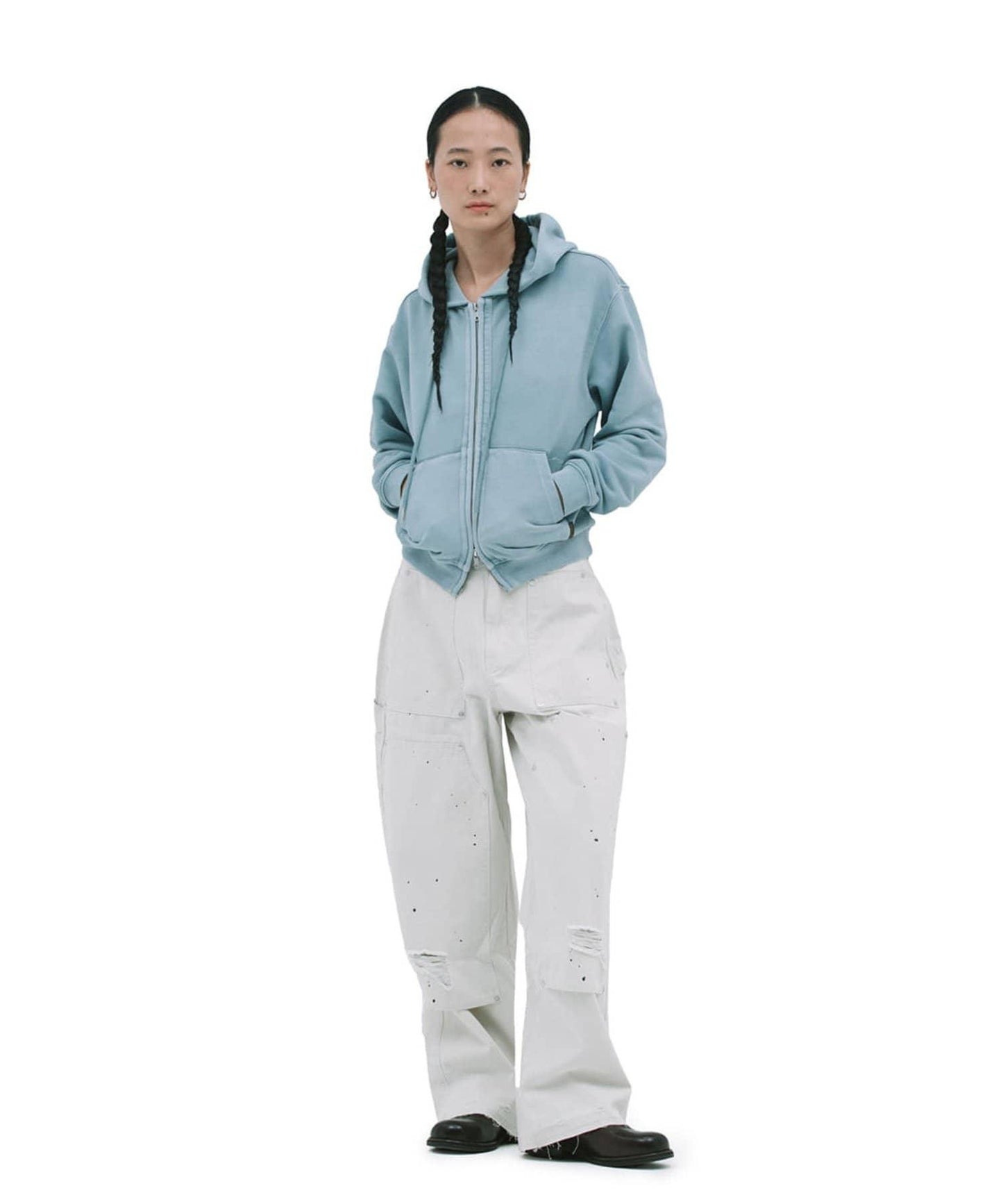 【DEFGARMENTS】豬絨拉鍊連帽衛衣