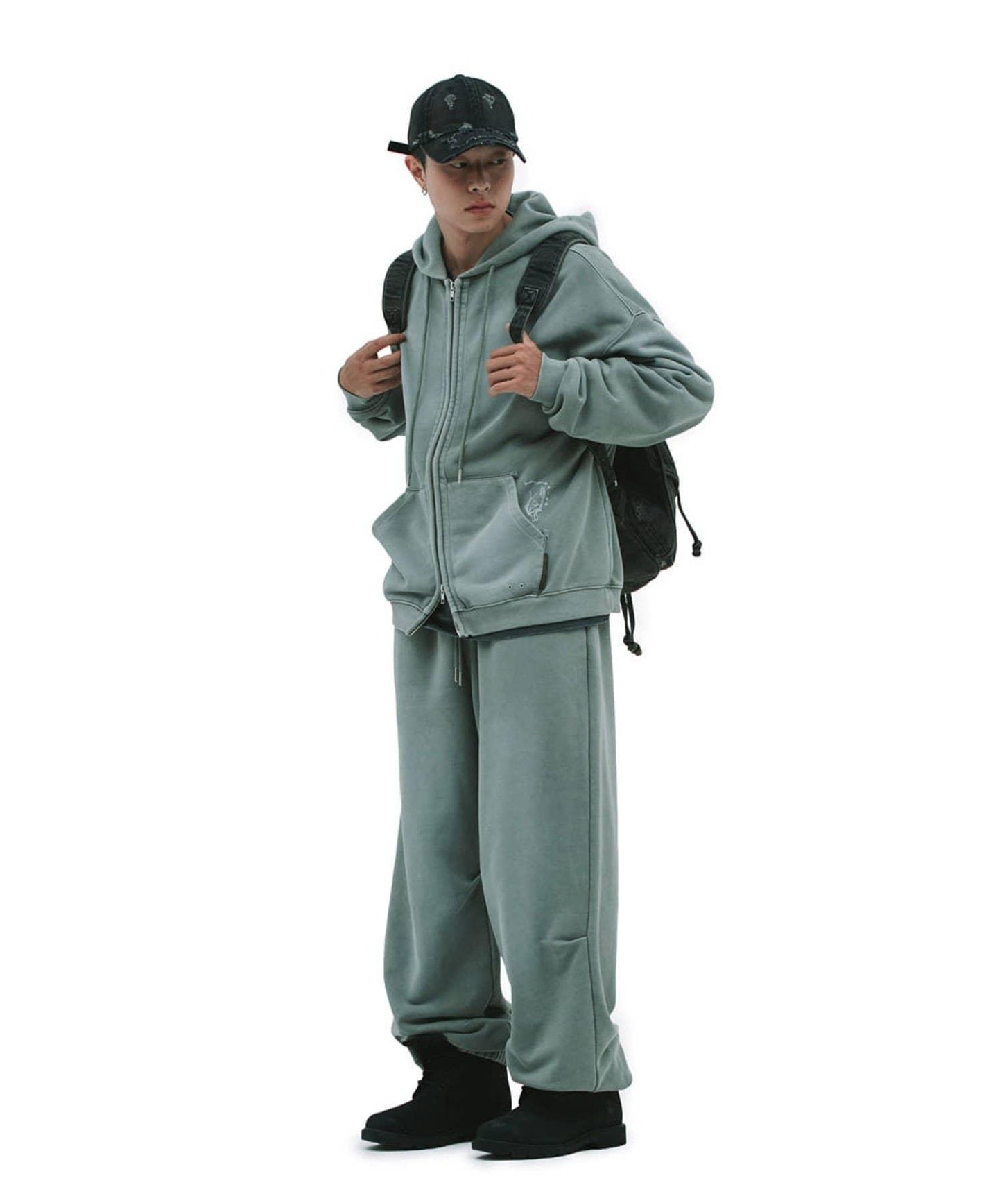 【DEFGARMENTS】豬絨拉鍊連帽衛衣