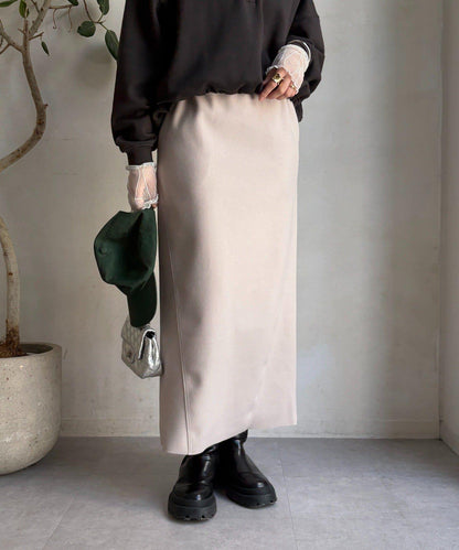 羊毛混紡針織半身裙