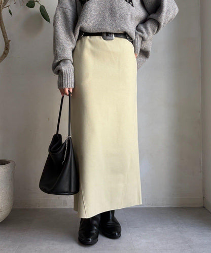 羊毛混紡針織半身裙