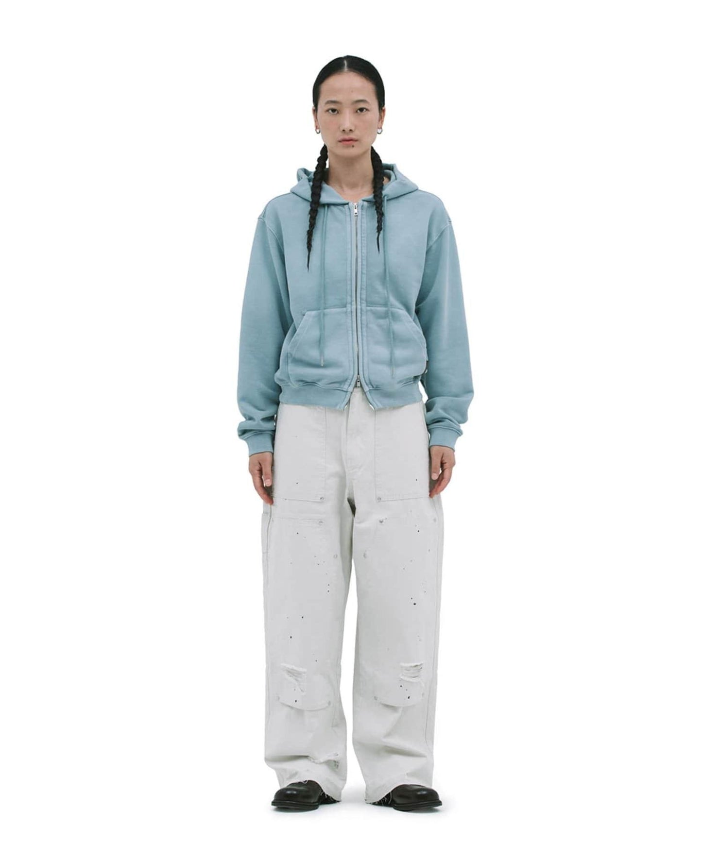 【DEFGARMENTS】豬絨拉鍊連帽衛衣