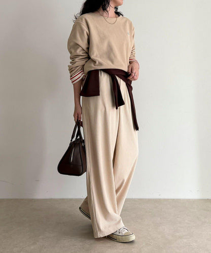 【2WAY款式】【GEVACO】內裡抓絨船領T恤