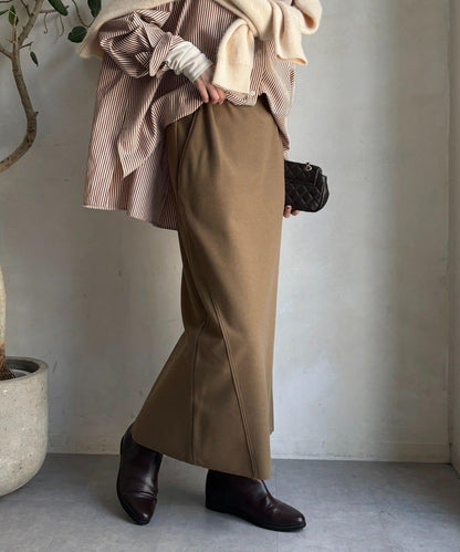 羊毛混紡針織半身裙