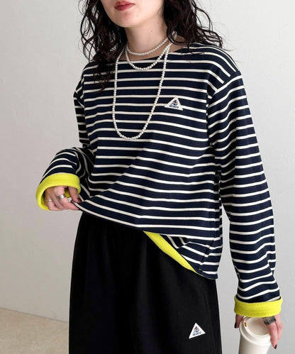 【2WAY款式】【GEVACO】內裡抓絨船領T恤