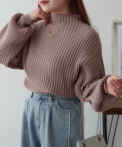 【RMAF】高領羅紋針織衫