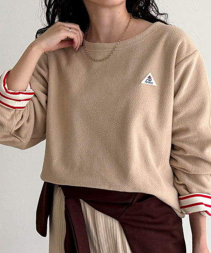 【2WAY款式】【GEVACO】內裡抓絨船領T恤