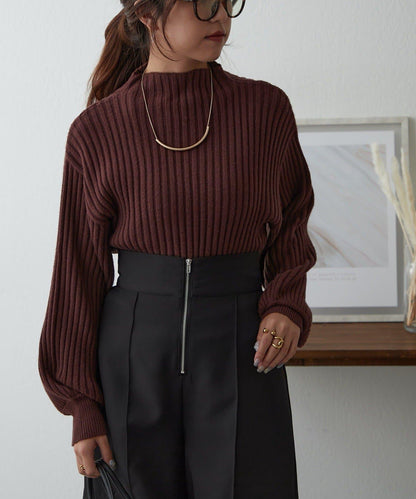 【RMAF】高領羅紋針織衫