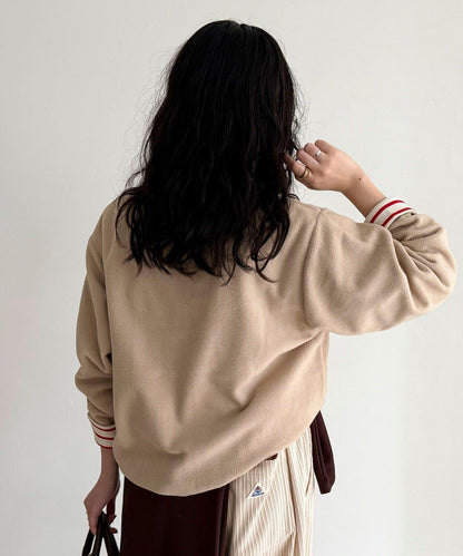 【2WAY款式】【GEVACO】內裡抓絨船領T恤