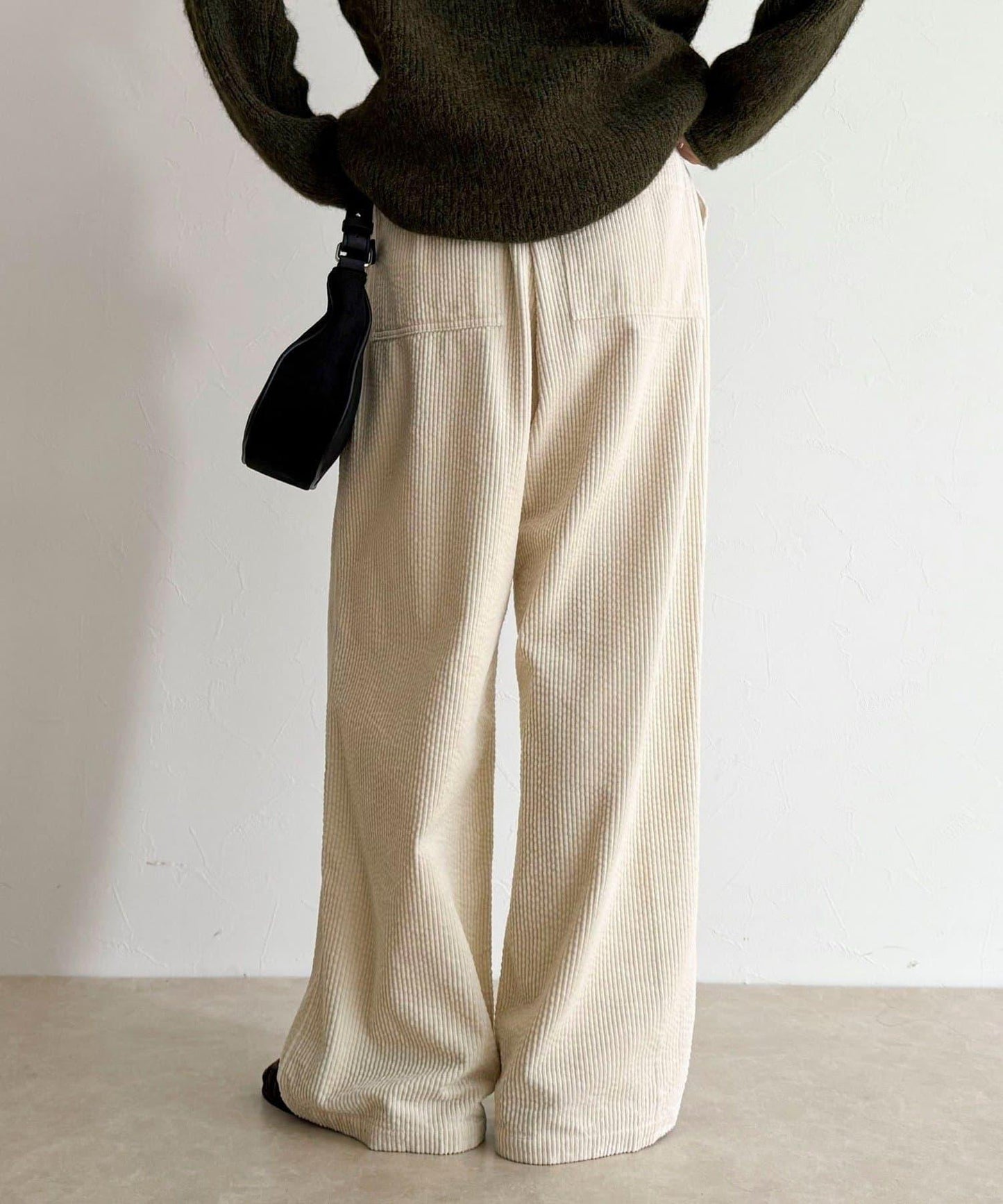 燈芯絨寬鬆休閒褲