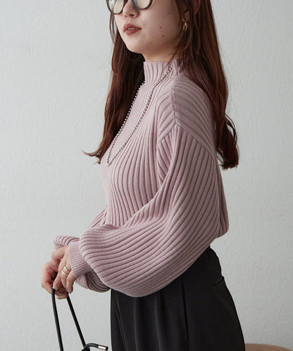 【RMAF】高領羅紋針織衫