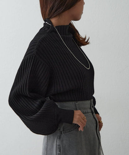 【RMAF】高領羅紋針織衫