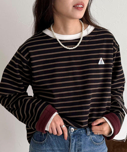 【2WAY款式】【GEVACO】內裡抓絨船領T恤