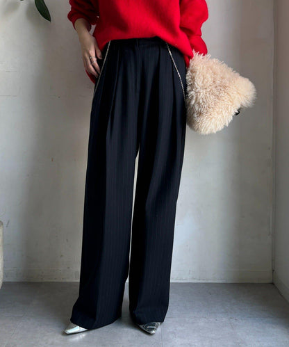 柔軟起毛彈力長褲