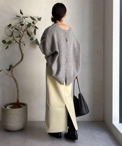 羊毛混紡針織半身裙