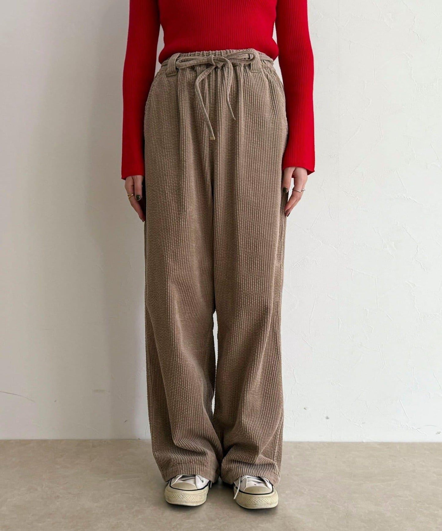 燈芯絨寬鬆休閒褲