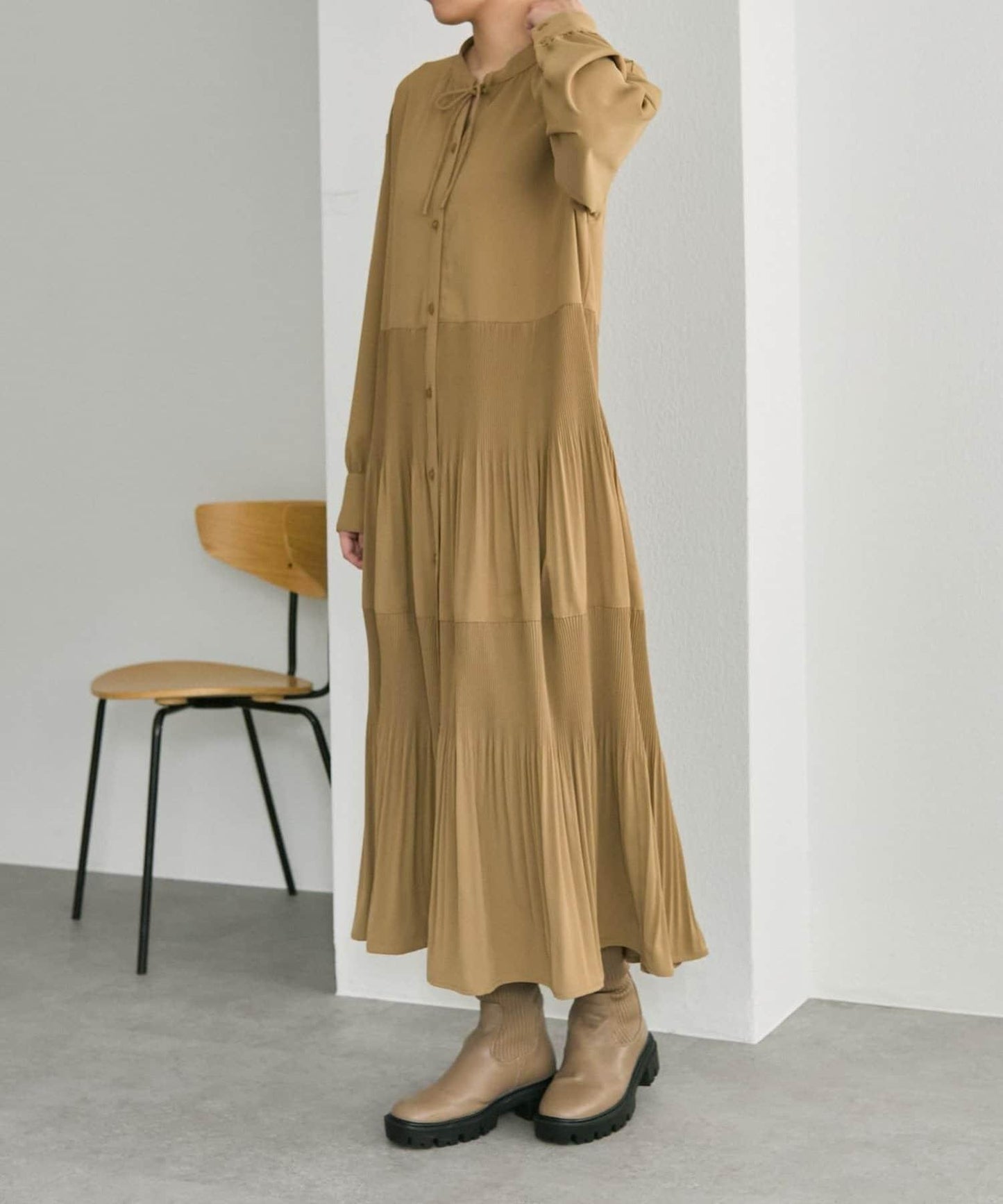 拼接百褶連衣裙【SUM1 STYLE】