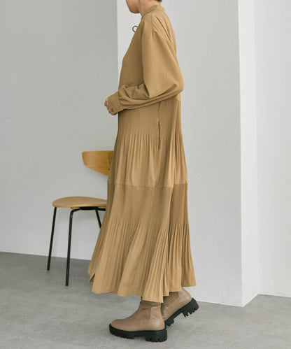 拼接百褶連衣裙【SUM1 STYLE】