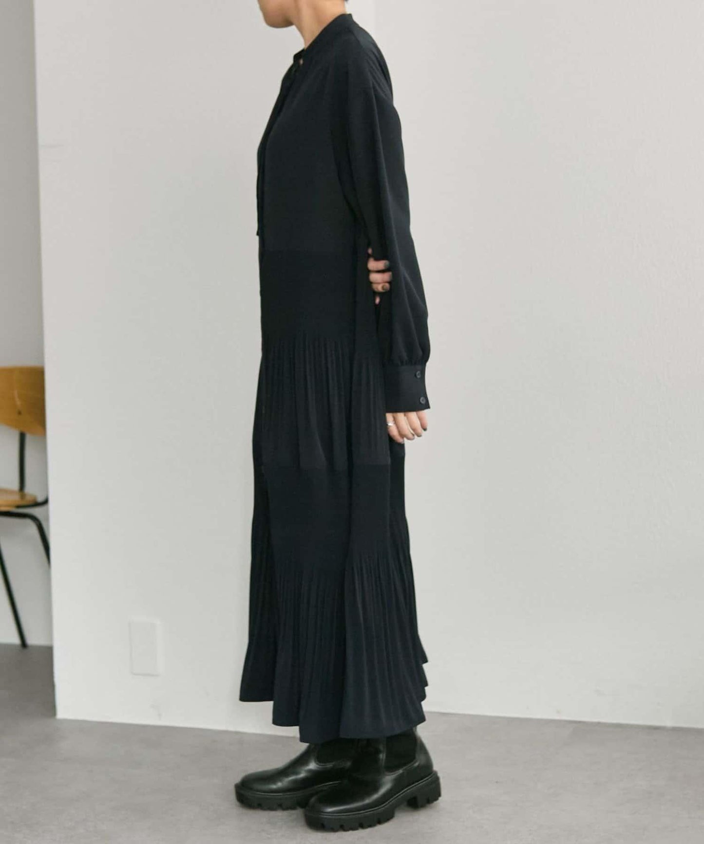 拼接百褶連衣裙【SUM1 STYLE】