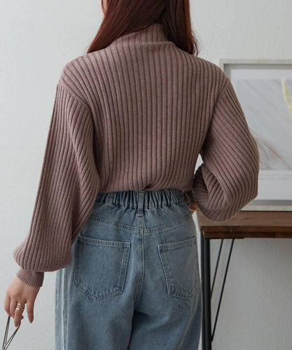 【RMAF】高領羅紋針織衫