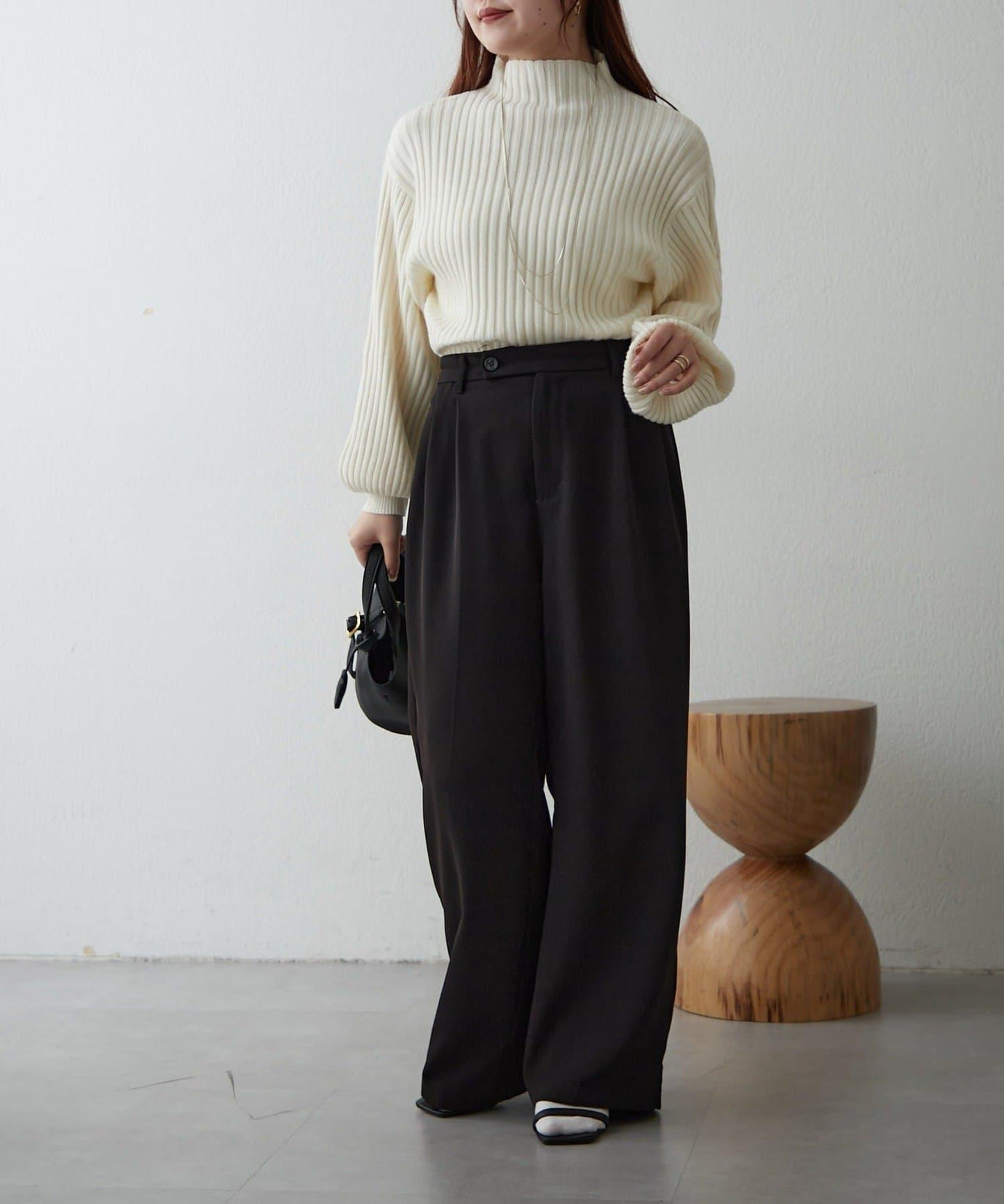 【RMAF】高領羅紋針織衫