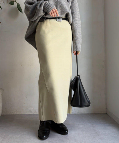 羊毛混紡針織半身裙