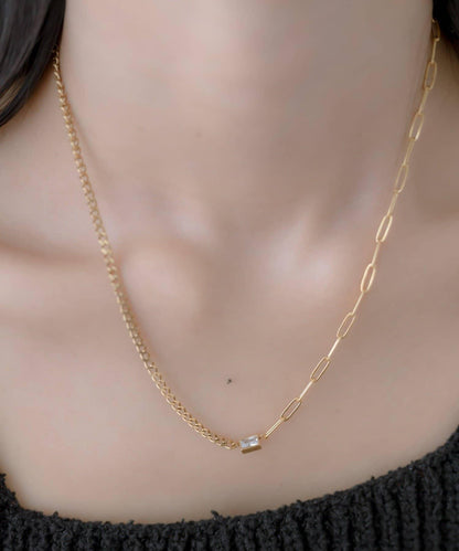 金屬過敏適用/不鏽鋼立方體項鍊