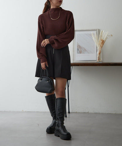 【RMAF】高領羅紋針織衫