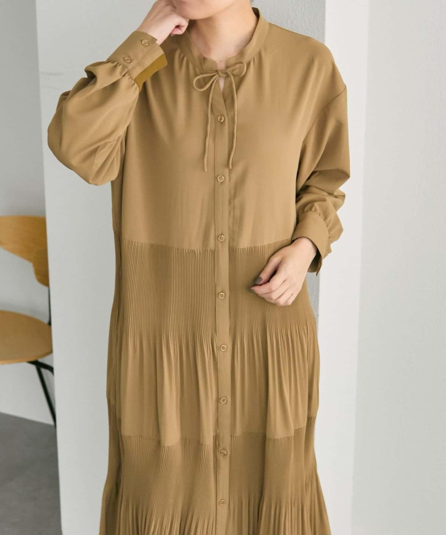 拼接百褶連衣裙【SUM1 STYLE】