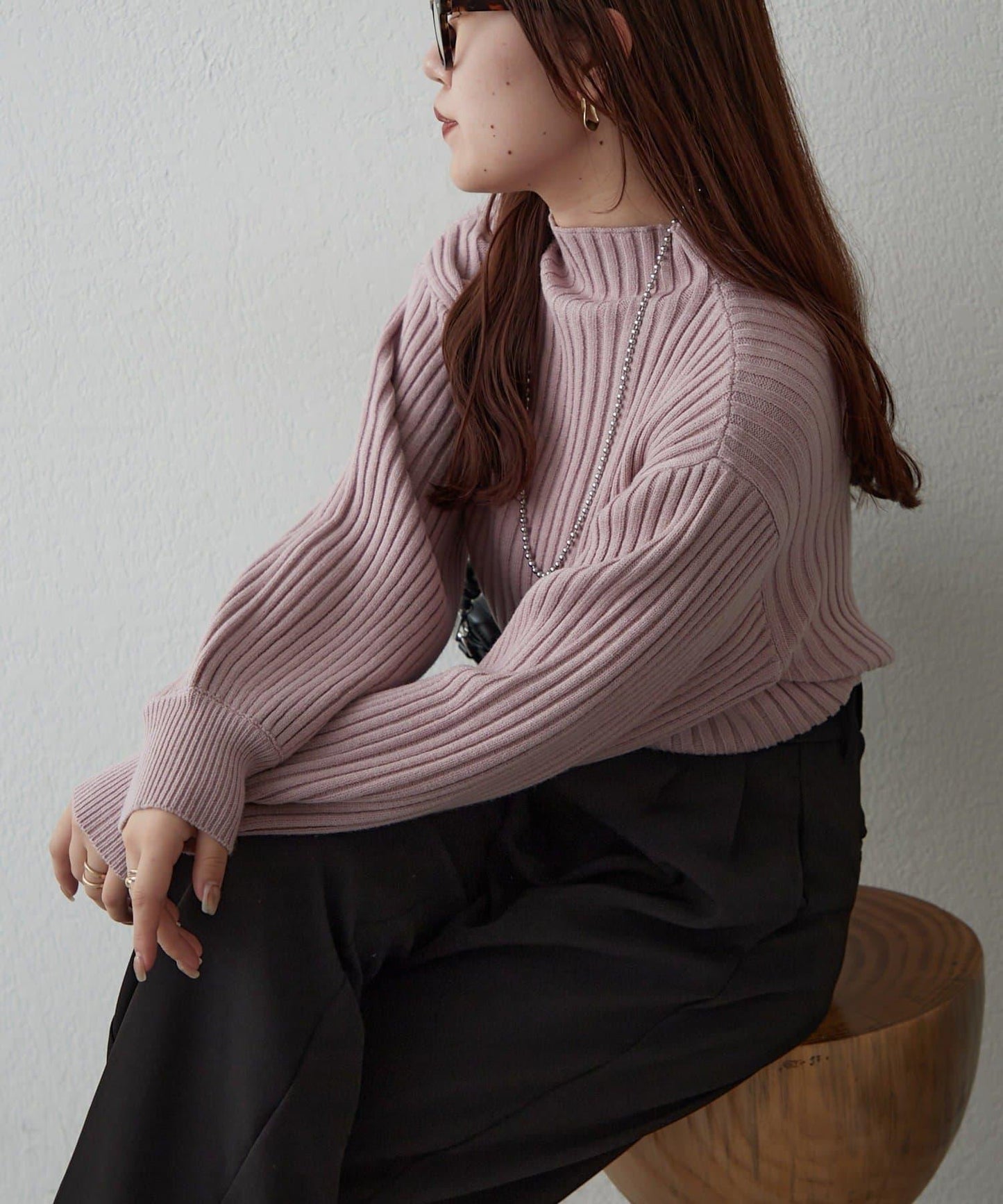 【RMAF】高領羅紋針織衫