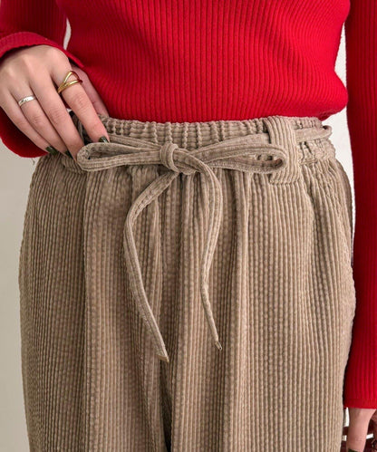 燈芯絨寬鬆休閒褲