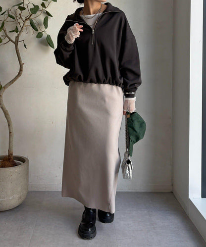 羊毛混紡針織半身裙