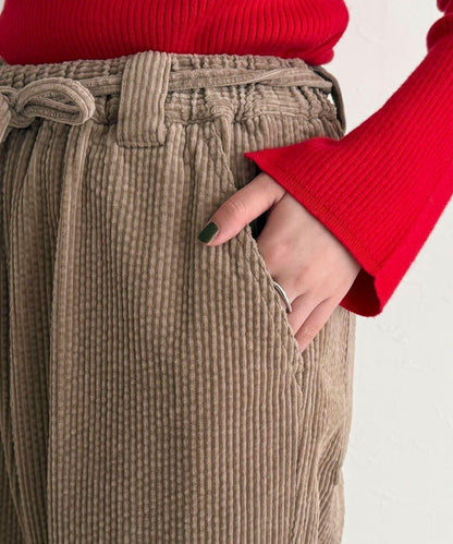 燈芯絨寬鬆休閒褲