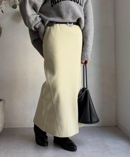 羊毛混紡針織半身裙