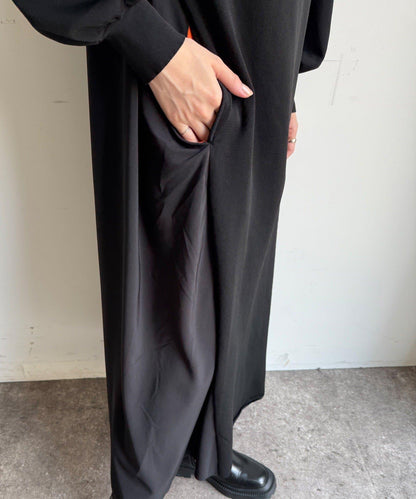 軍旅風拼接連衣裙