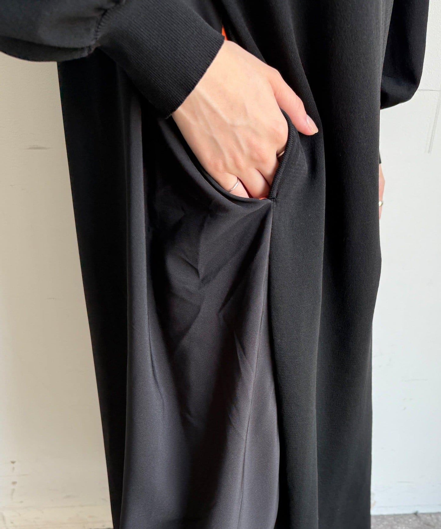 軍旅風拼接連衣裙