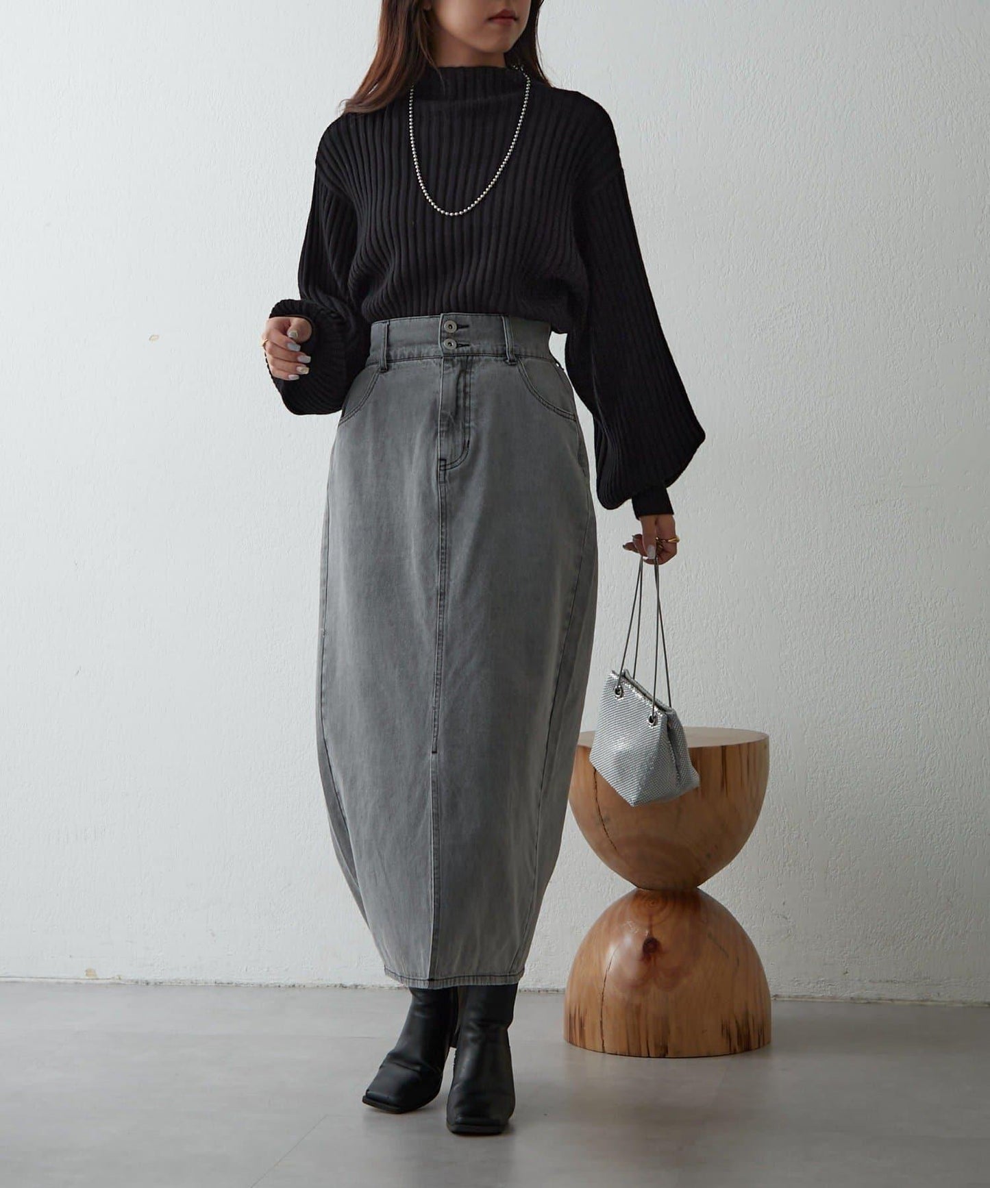 【RMAF】高領羅紋針織衫