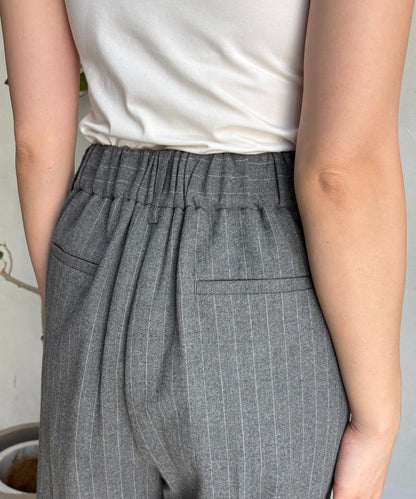 柔軟起毛彈力長褲