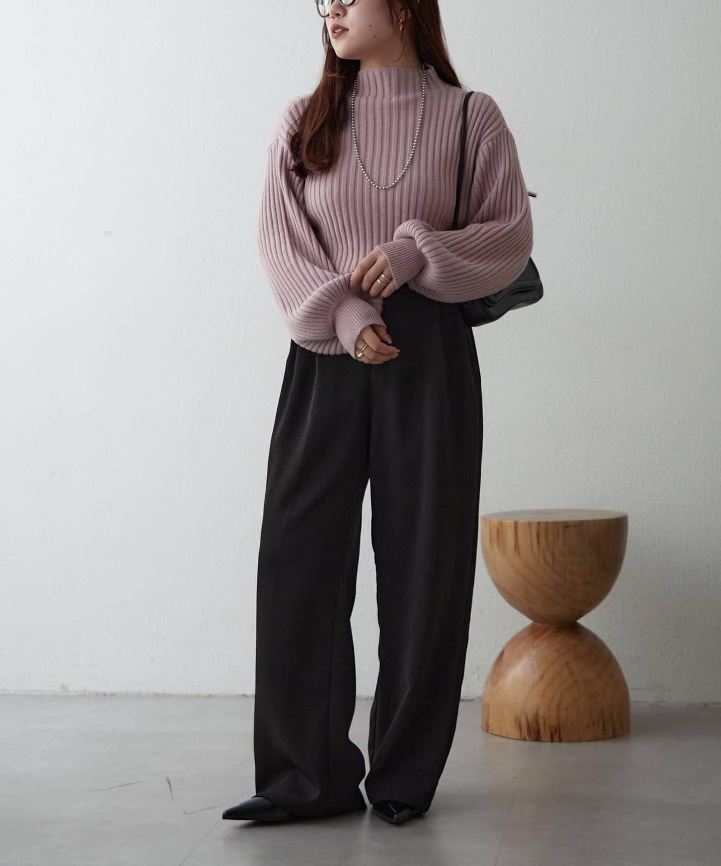 【RMAF】高領羅紋針織衫