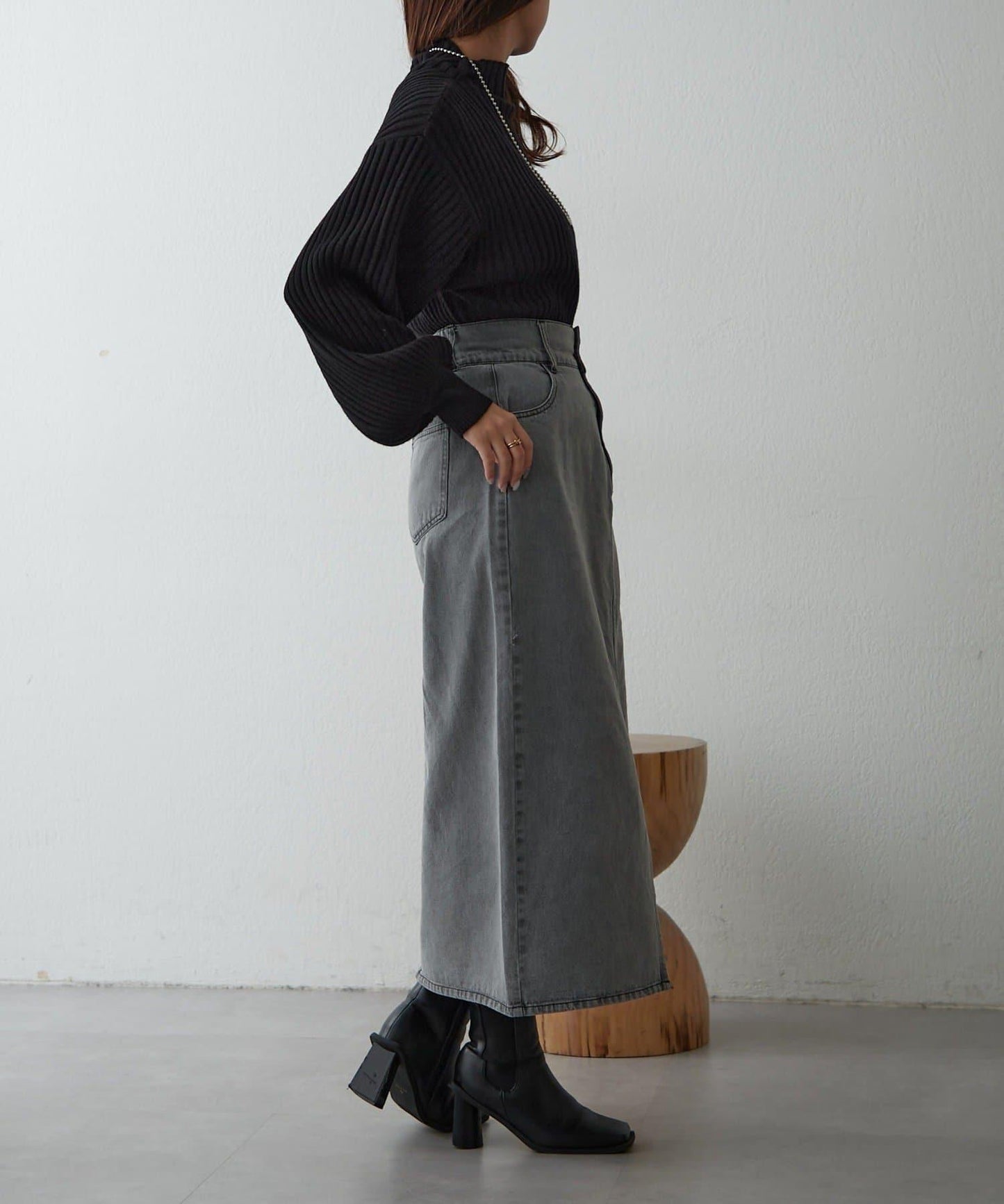 【RMAF】高領羅紋針織衫