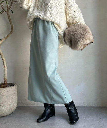 羊毛混紡針織半身裙