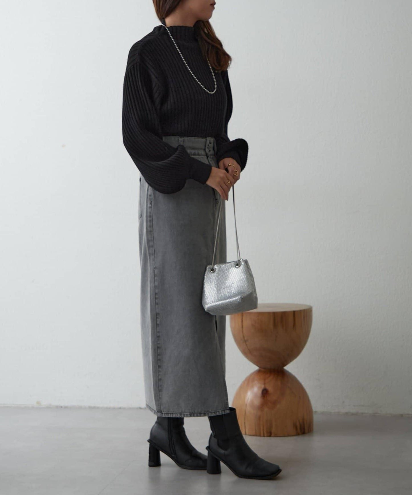 【RMAF】高領羅紋針織衫