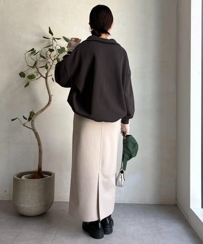 羊毛混紡針織半身裙