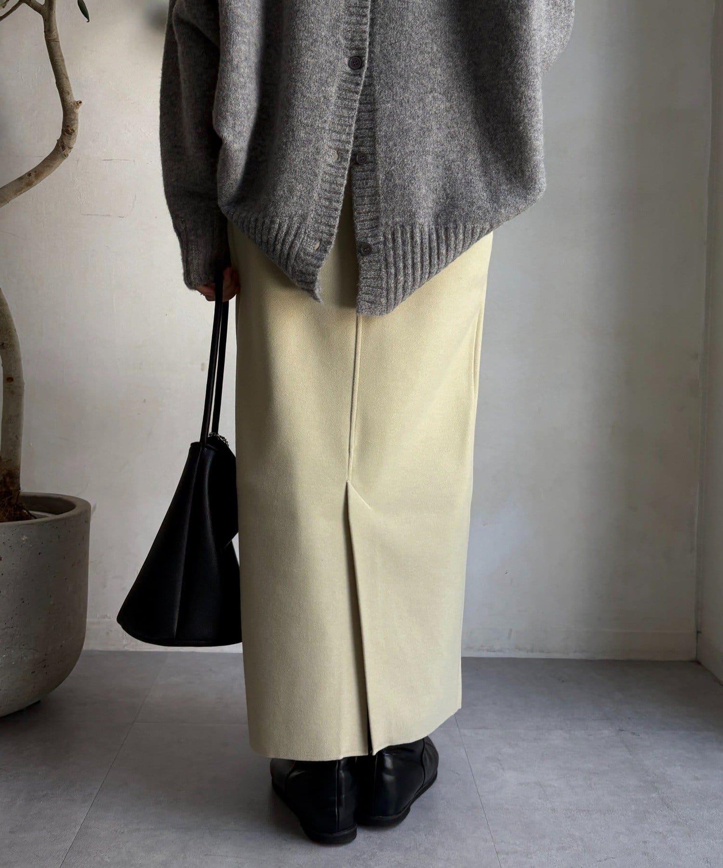 羊毛混紡針織半身裙